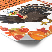 Thanksgiving Dag, dankbaarheid en dankbaarheid Poster (Hoek)