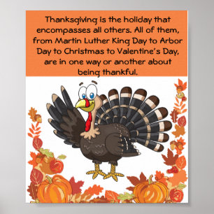 Thanksgiving Dag, dankbaarheid en dankbaarheid Poster