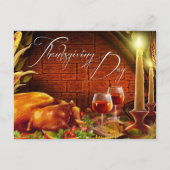 Thanksgiving dag diner briefkaart (Voorkant)