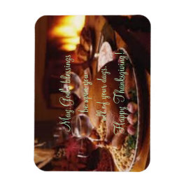 Thanksgiving dag diner magneet