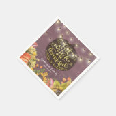 Thanksgiving Dag Dinner Party pomkin String Light Servetten (Hoek)