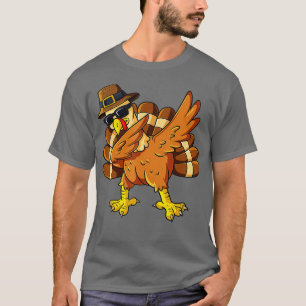 Thanksgiving Dag dobbending Turkey Pilgrim Boys Gi T-shirt