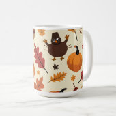Thanksgiving dag en herfst stijl Koffie Mok (Voorkant rechts)
