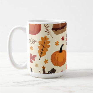 Thanksgiving dag en herfst stijl Koffie Mok