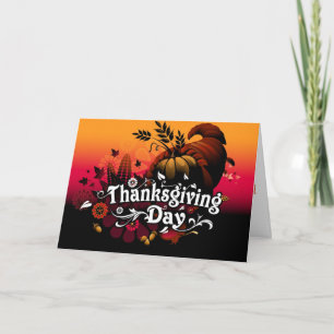 Thanksgiving Dag Feestdagen Kaart