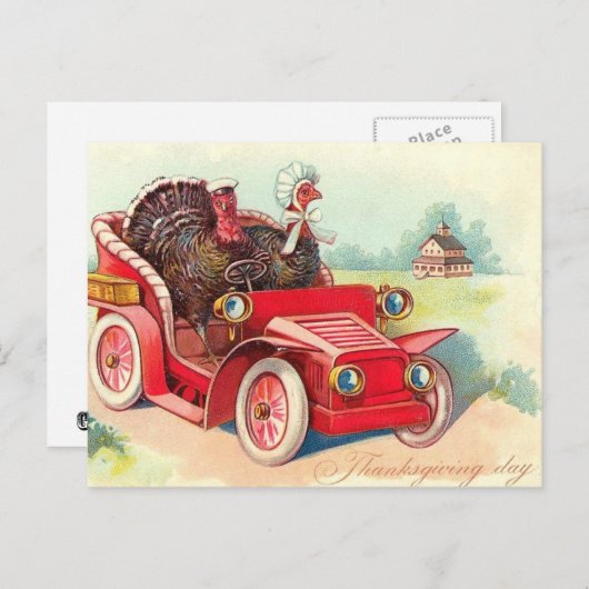 Thanksgiving Dag Feestdagenkaart (Voorkant / Achterkant)