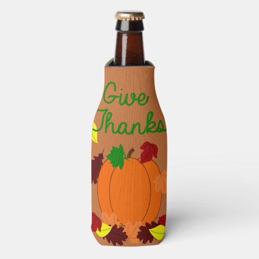 Thanksgiving Dag Flesjeskoeler (Fles Voorkant)