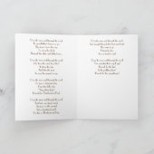 Thanksgiving dag gedicht feestdagen kaart (Binnen)