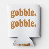 Thanksgiving Dag Gobble Gobble Turkey Trot Funny Blikjeskoeler (Achterkant)