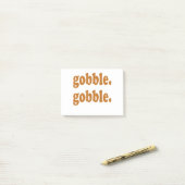 Thanksgiving Dag Gobble Gobble Turkey Trot Funny Post-it® Notes (Op bureau)