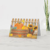 Thanksgiving Dag Greetings Holiday Card Feestdagen Kaart (Achterkant)