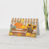 Thanksgiving Dag Greetings Holiday Card Feestdagen Kaart (Voorkant)
