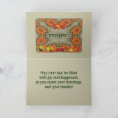 Thanksgiving dag groeten feestdagen kaart (Binnen)