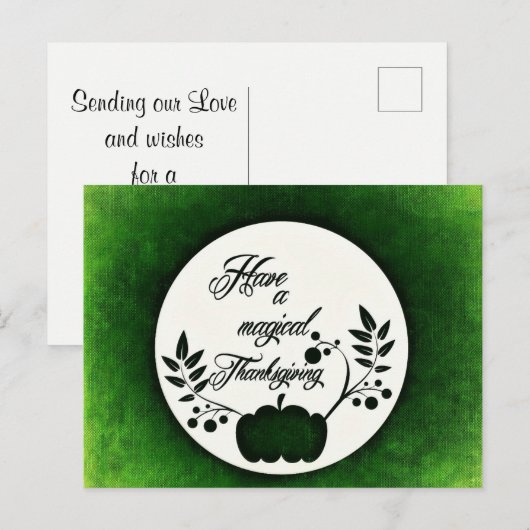 Thanksgiving dag groeten feestdagenkaart (Voorkant / Achterkant)