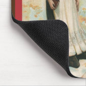 Thanksgiving dag groeten met een pelgrimvrouw muismat (Hoek)