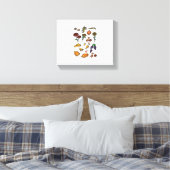 Thanksgiving dag herfstattributen Classic T-Shirt Canvas Afdruk (Insitu (Slaapkamer))