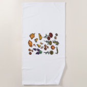 Thanksgiving dag herfstattributen Classic T-Shirt Strandlaken (Voorkant)