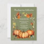 Thanksgiving Dag Inbeluitnodiging Kaart (Voorkant)