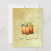 Thanksgiving Dag Inbeluitnodiging Kaart (Achterkant)