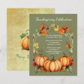 Thanksgiving Dag Inbeluitnodiging Kaart (Voorkant / Achterkant)