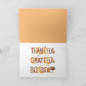 Thanksgiving dag kinderdagverblijf feestdagen kaart (Binnen)