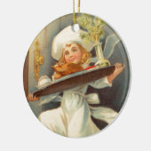 Thanksgiving Dag Meisje Chef  Ornament (Links)
