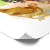 Thanksgiving dag omgezette afdrukken poster (Hoek)