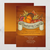Thanksgiving Dag Oogst Uitnodiging (Voorkant / Achterkant)