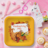 Thanksgiving Dag Papieren Bordje (Feest)