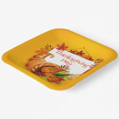Thanksgiving Dag Papieren Bordje (Gebogen)