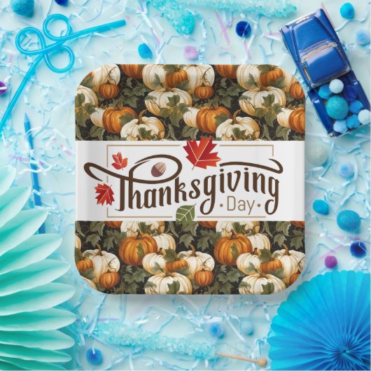 Thanksgiving Dag Papieren Bordje (Feest)