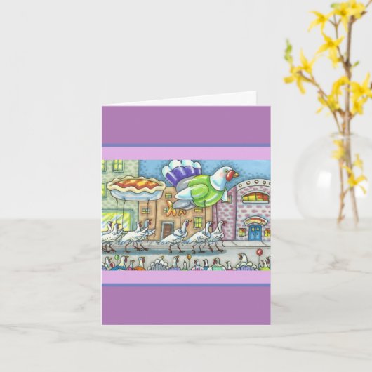 THANKSGIVING DAG PARADE TURKEY HELIUM BALLOONS BLO KAART (Gele Bloem)