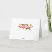 Thanksgiving Dag Pelgrim Uilen Feestdagen Kaart (Achterkant)