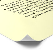 Thanksgiving Dag Proclamatie door George Washingto Poster (Hoek)