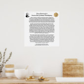 Thanksgiving Dag Proclamatie door George Washingto Poster (Keuken)