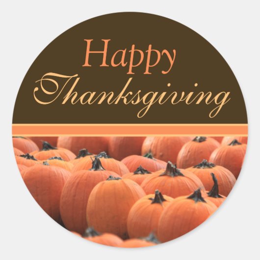 Thanksgiving Dag Pumpkin Envelope Stickers (Voorkant)