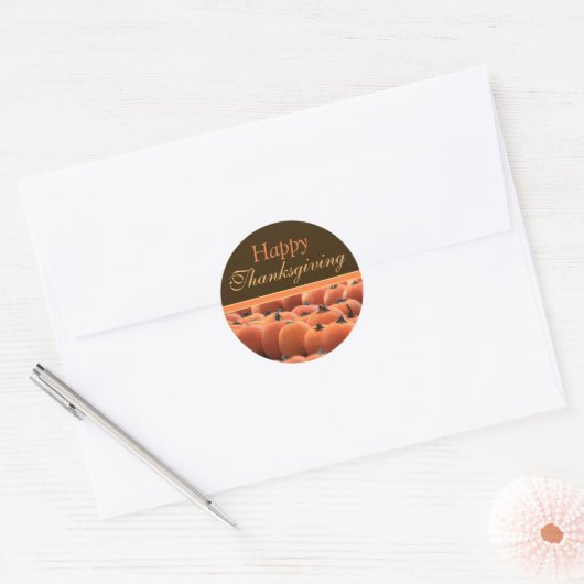Thanksgiving Dag Pumpkin Envelope Stickers (Envelop)