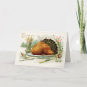  Thanksgiving Dag Turkije Aangepast eten Feestdagen Kaart (Voorkant)