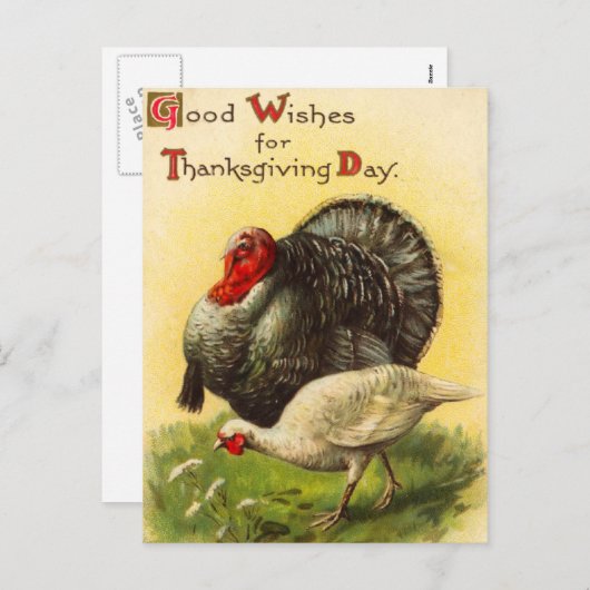 Thanksgiving Dag Turkije Briefkaart (Voorkant / Achterkant)