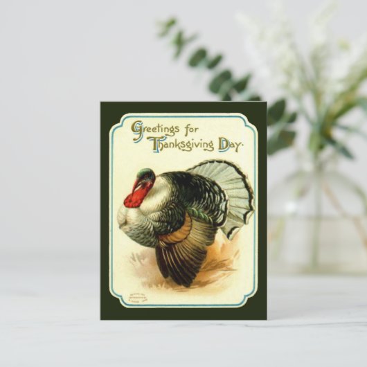  Thanksgiving Dag Turkije Briefkaart (Staand voorkant)