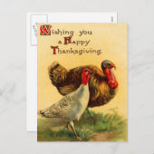  Thanksgiving Dag Turkije Briefkaart (Voorkant / Achterkant)