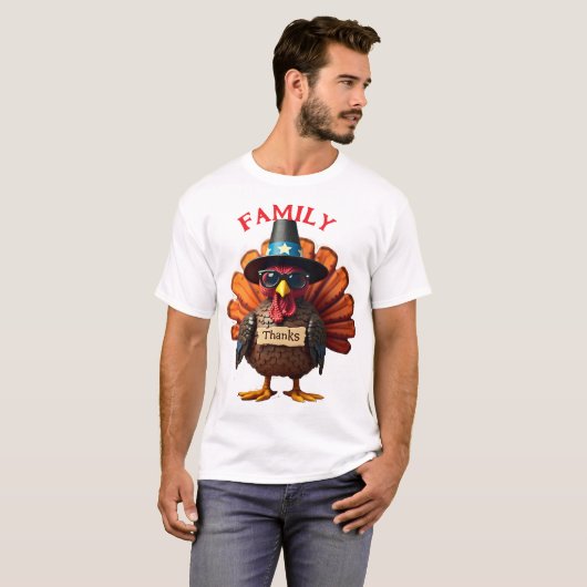 Thanksgiving Dag Turkije feestmaal |Thanksgiving T-shirt (Voorkant volledig)