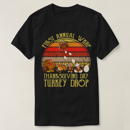 Thanksgiving dag Turkije laat eerste jaarlijkse WK T-shirt (Design voorkant)