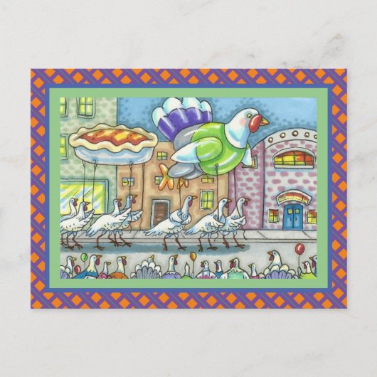 Thanksgiving DAG TURKIJE PARADE, HELIUMBALLOONS Briefkaart (Voorkant)