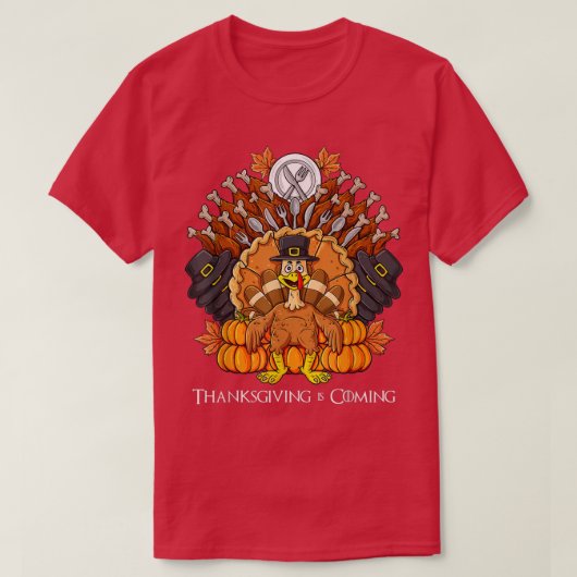 Thanksgiving Dag Turkije Troon Funny Boys Girls Ki T-shirt (Design voorkant)