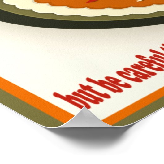 Thanksgiving Dag van dankbaarheid en waardering Poster (Hoek)