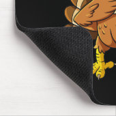 Thanksgiving Dag van de Dabbing Turkey Pilgrim Boy Muismat (Hoek)