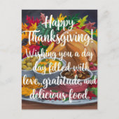 Thanksgiving dag van liefde en dankbaarheid feestdagenkaart (Voorkant)