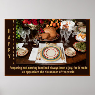 Thanksgiving Dag van waardering en JOY Poster