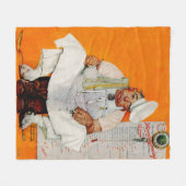 Thanksgiving dag vervagen fleece deken (Voorkant (Horizontaal))